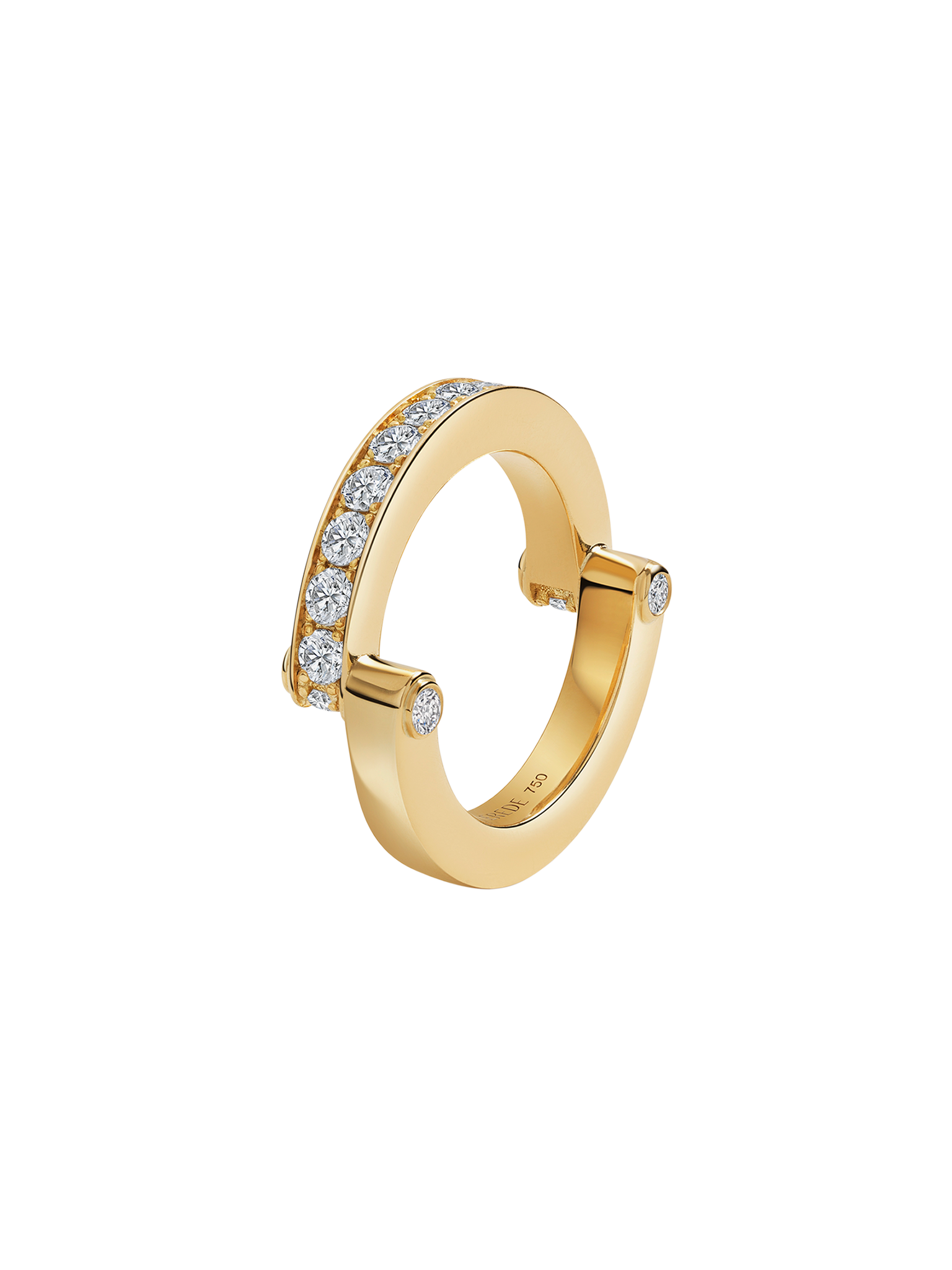 Hinged pavé ring